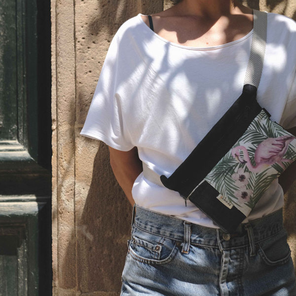 flamingo fanny pack