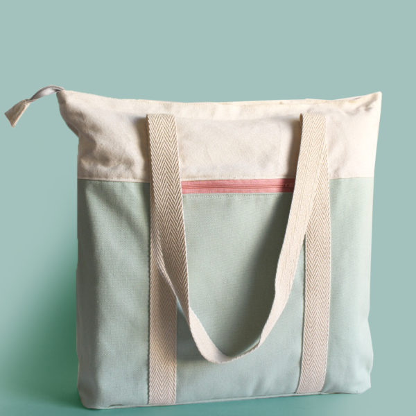 salvia tote bag pink recycled