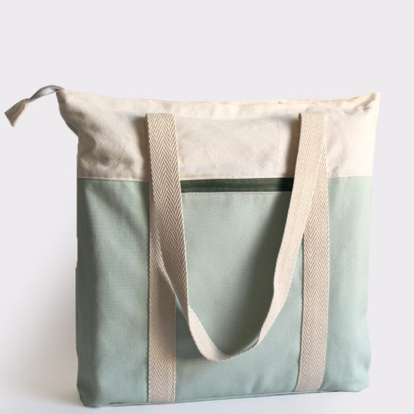 salvia tote bag khaki recycled