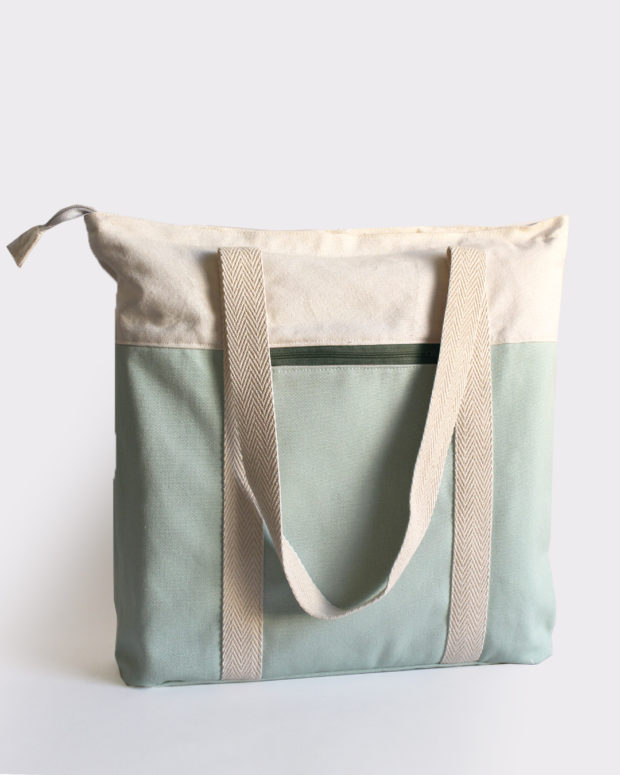 salvia tote bag khaki recycled