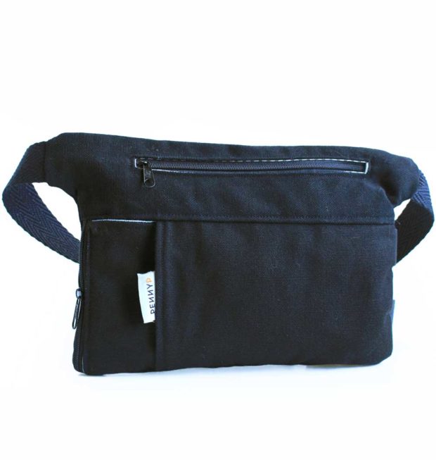 black fanny pack