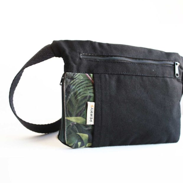 black fanny pack